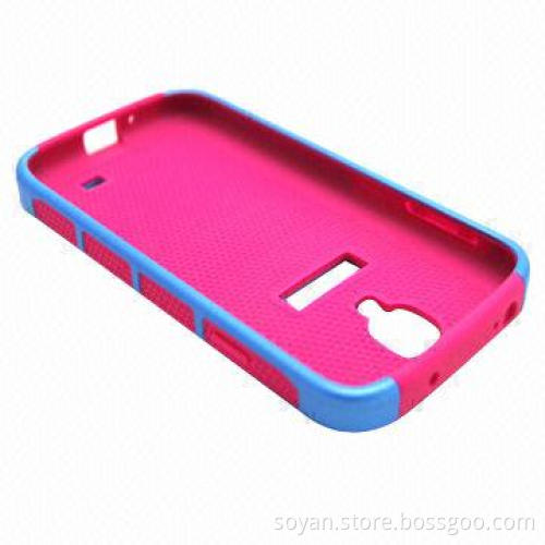 Hybrid PC + TPU Case for Samsung Galaxy S4 with Dual-color, Customized Designs Highly Welcomed